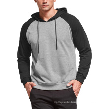 Wholesale Custom Logo Printing Colorblock Men's Hoodies & Sweatshirts with Kangaroo Pocket for spring